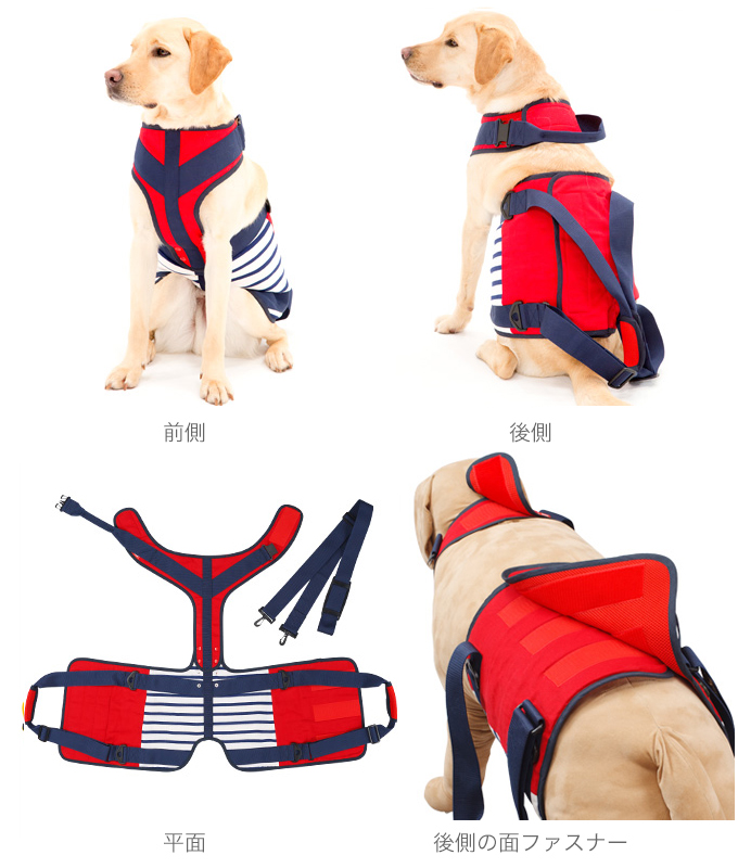 ペット用品・犬専門通販スマイヌ / 歩行補助ハーネスLaLaWalk大型犬用